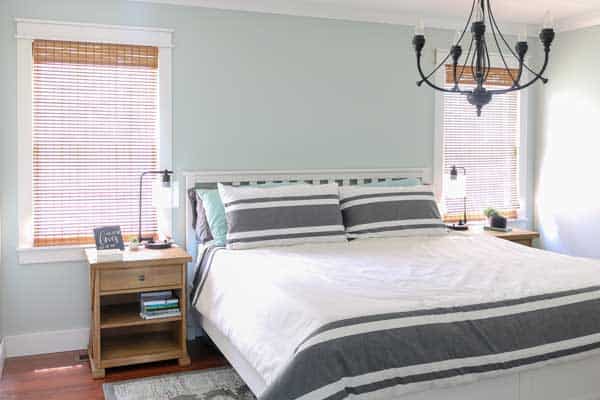 Sherwin Williams Sea Salt master bedroom- Living Letter home