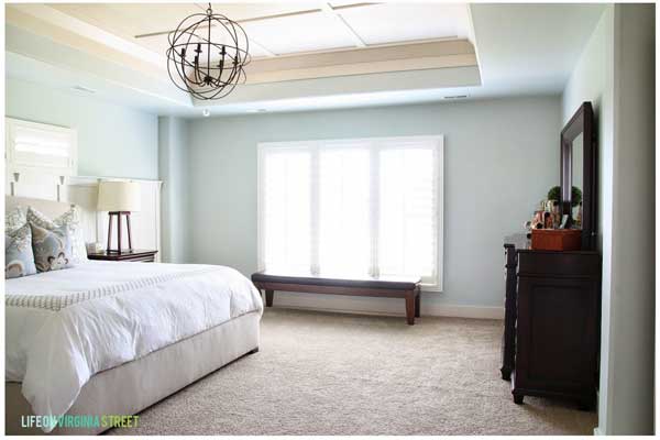 SW Sea Salt painted master bedroom- Life on Virginia Street