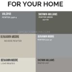 how to choose pewter color paints for your home with paint chips compared