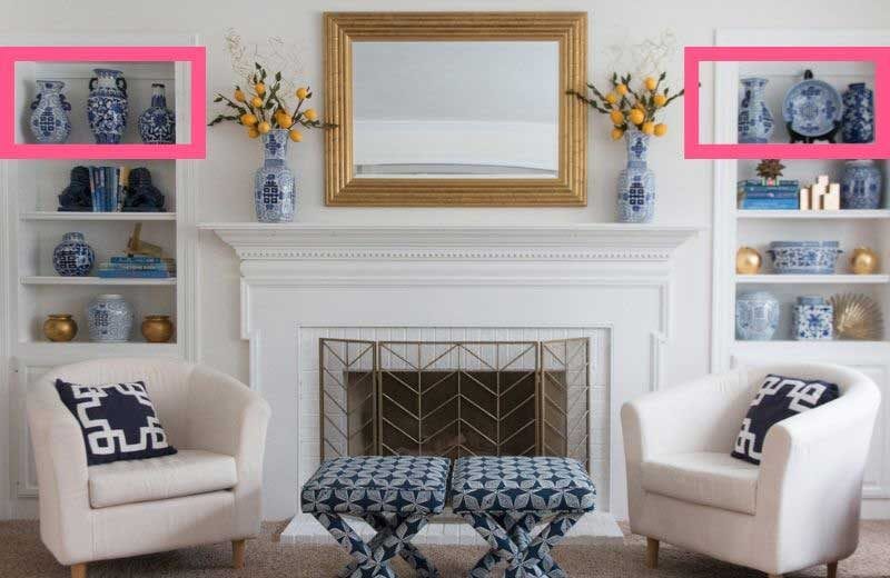 How To Decorate A Bookshelf Decorator, White Bookcases Next To Fireplaces