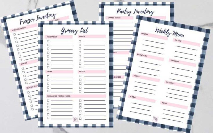 Free Printable Grocery List and Meal Planner for Busy Families - DIY ...