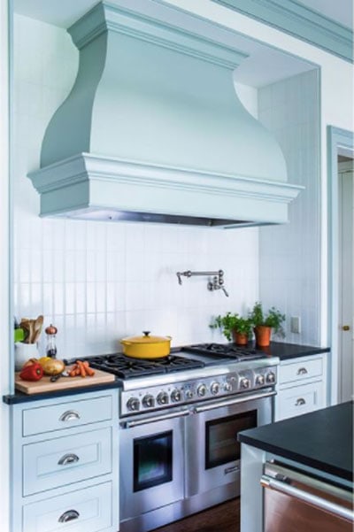 BM Whispering Spring kitchen cabinets- Mallory Mathison