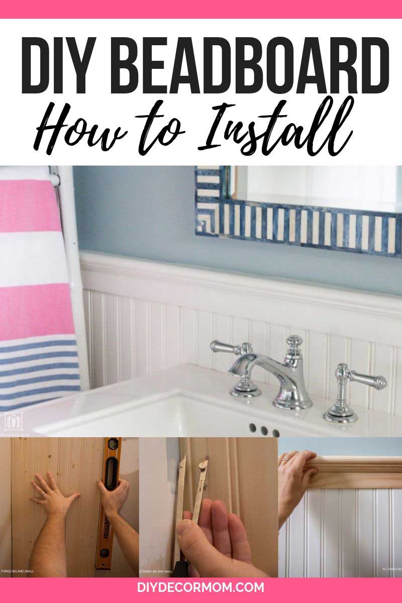 Beadboard Bathroom How to DIY Beadboard that looks professional!