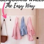 beadboard walls in mudroom