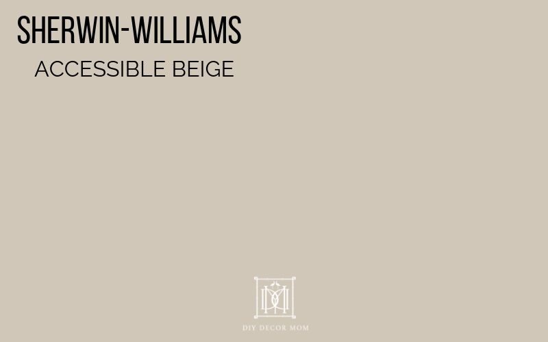 accessible beige sherwin-williams paint chip