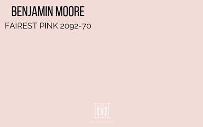 benjamin moore fairest pink