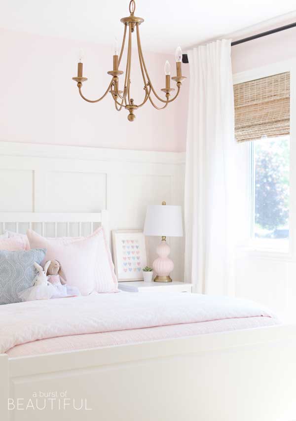 benjamin moore pink bliss painted bedroom- a burst of beautiful