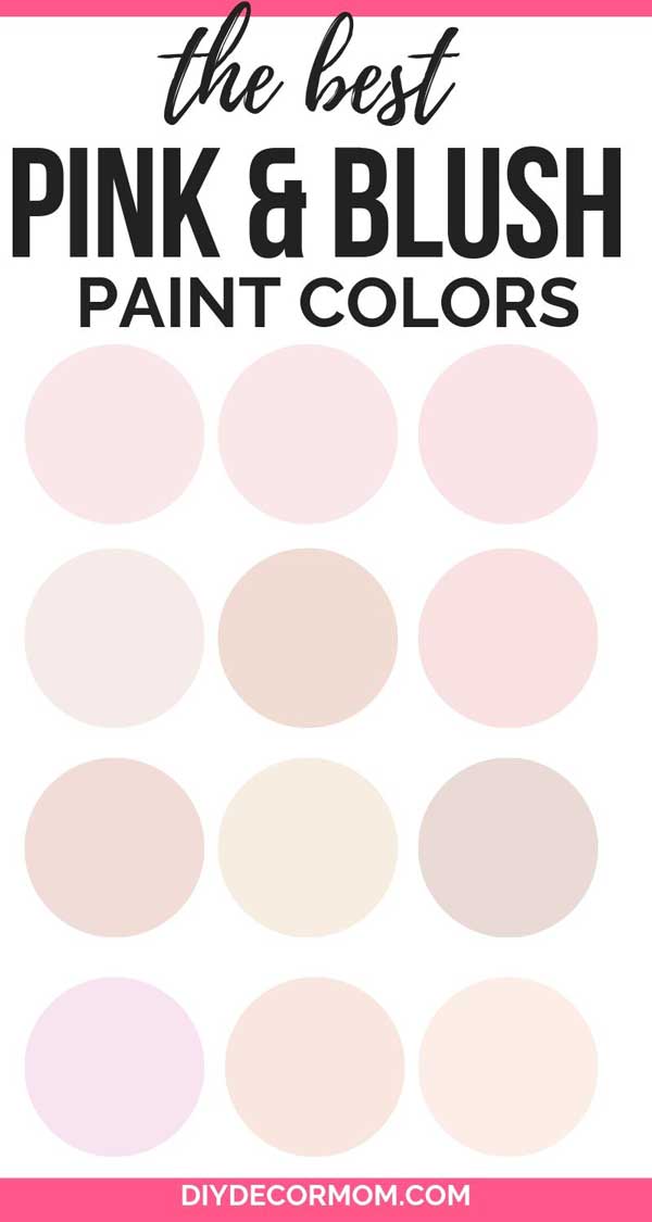 pink paint colors- best picks from sherwin williams and benjamin moore