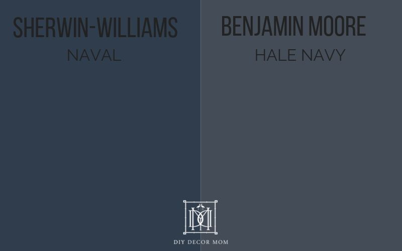 sherwin-williams naval vs hale navy