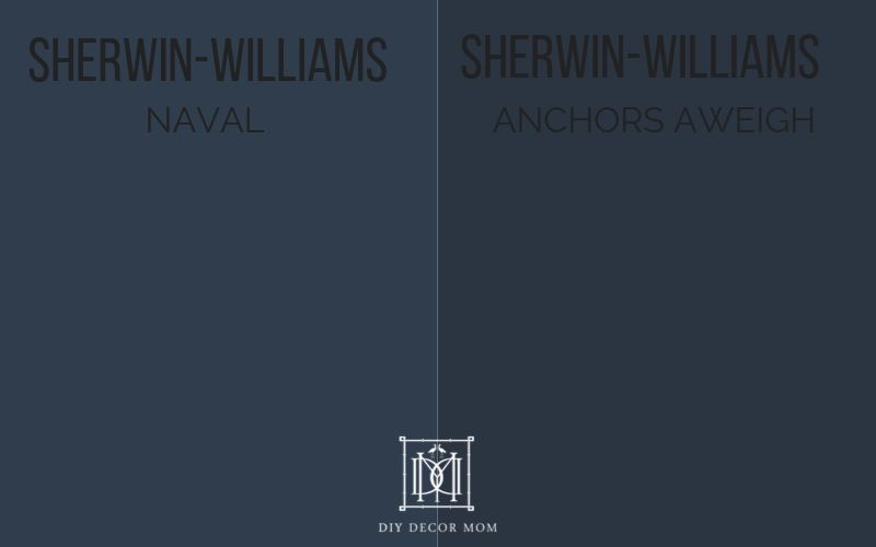 sherwin-williams naval vs. sherwin-williams anchors aweigh