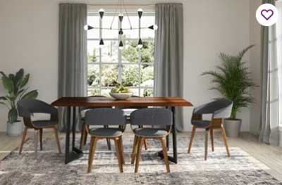 modern industrial dining room painted greige 