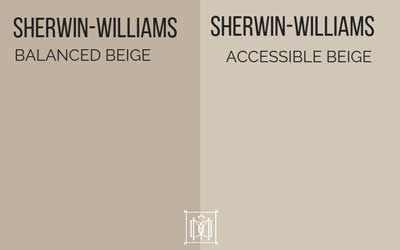 sherwin-williams accessible beige vs. balanced beige