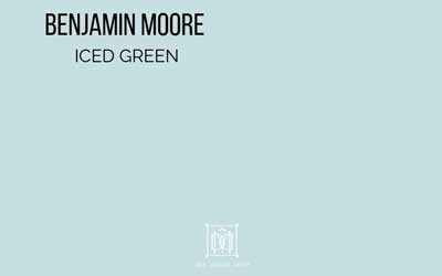 benjamin moore iced green paint smaple