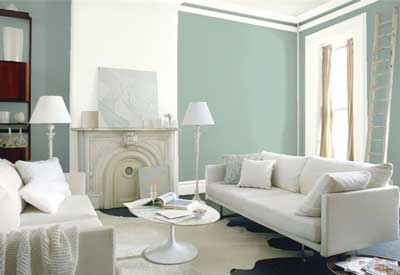 best light blue paint colors in living room- benjamin moore wythe blue