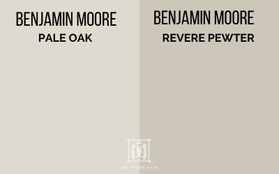 pale oak vs revere pewter