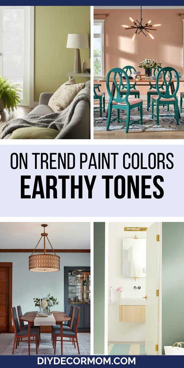 see the best on trend paint colors of 2020 including these earthy paint colors from behr, valspar, and benjamin moore!