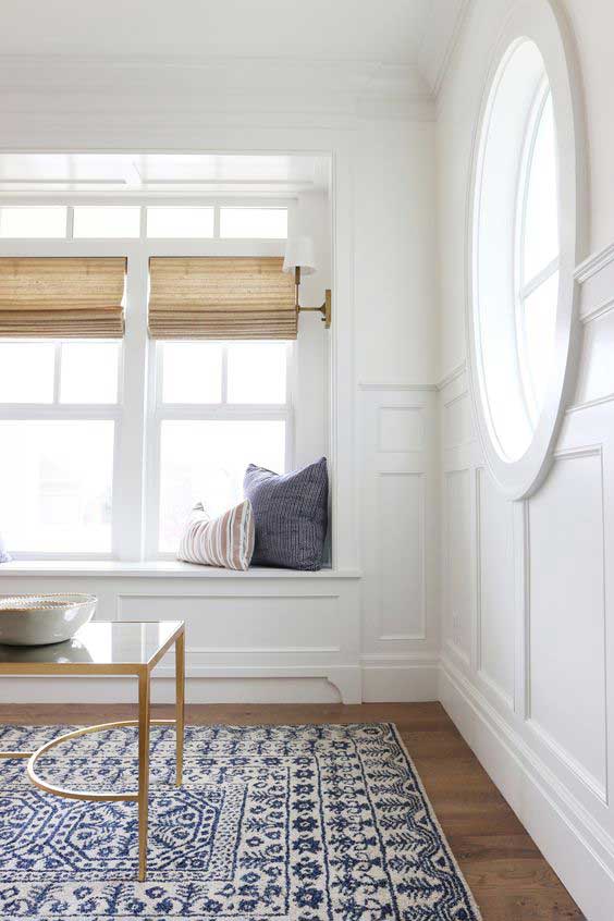gorgeous white millwork and trim painted BM Simply White designed by Studio McGee