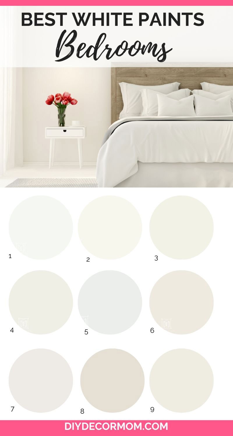 cream bedroom photo with 9 best white paint colors for bedrooms