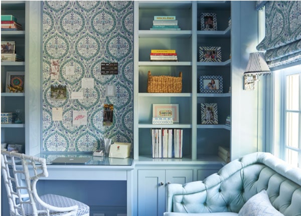 Parma Gray. byFarrow & Ball office by Brooke Crew Interiors