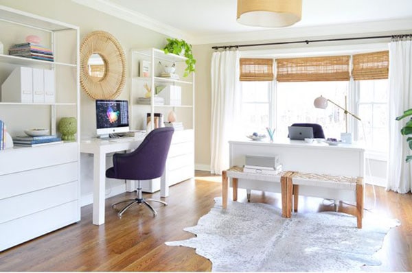 edgecomb gray home office- young house love