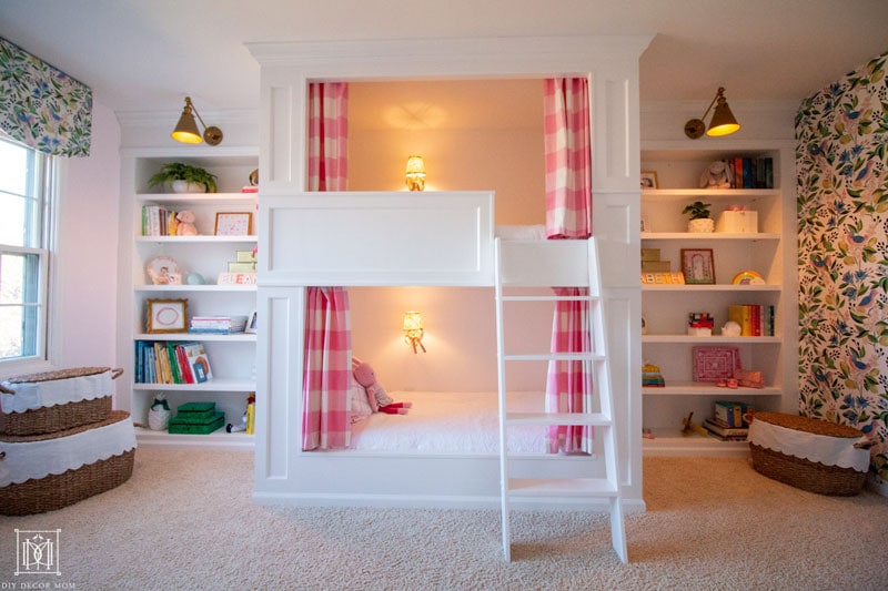 girls bunk room makeover before and after