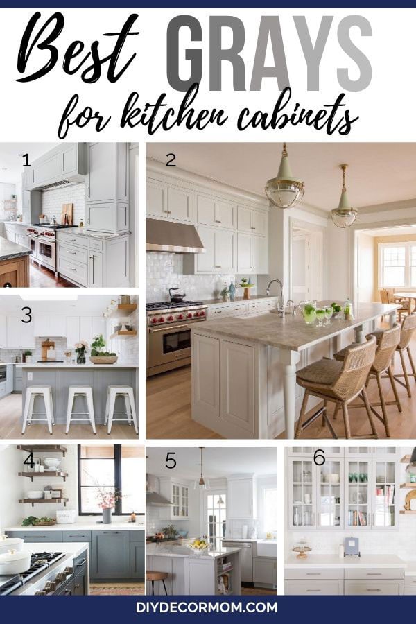 best gray kitchen cabinet paint colors