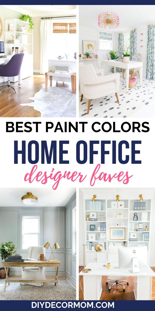neutral home offices with great paint color choices including beige, white, gray, and light gray