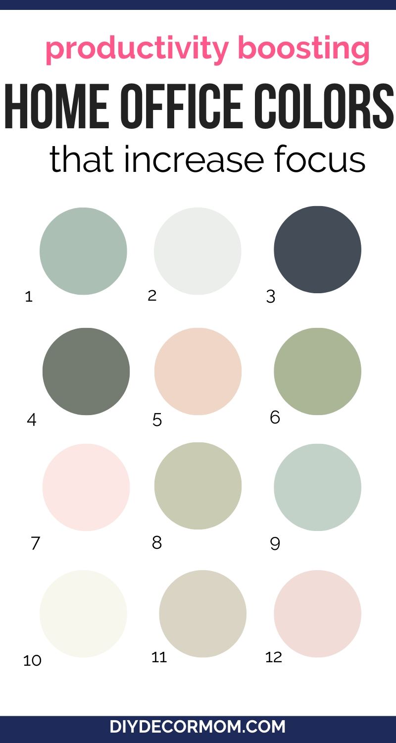 Calming Paint Colors For Office Green Paint Colors Sherwin Williams Productivity Boosting Home Office Paint