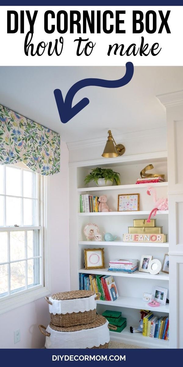 diy fabric covered window cornice board