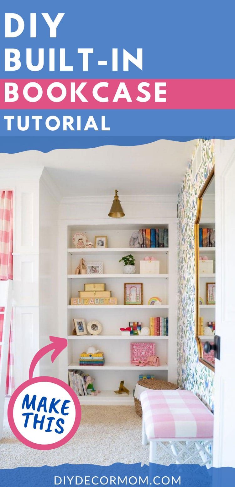 how to build built-in bookcase