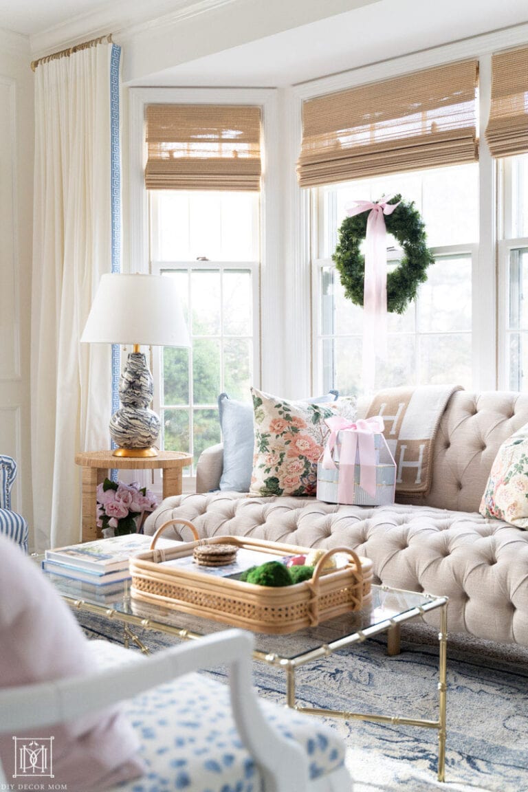 Pink and Blue Christmas Decor: Grandmillennial Christmas Tree - DIY ...