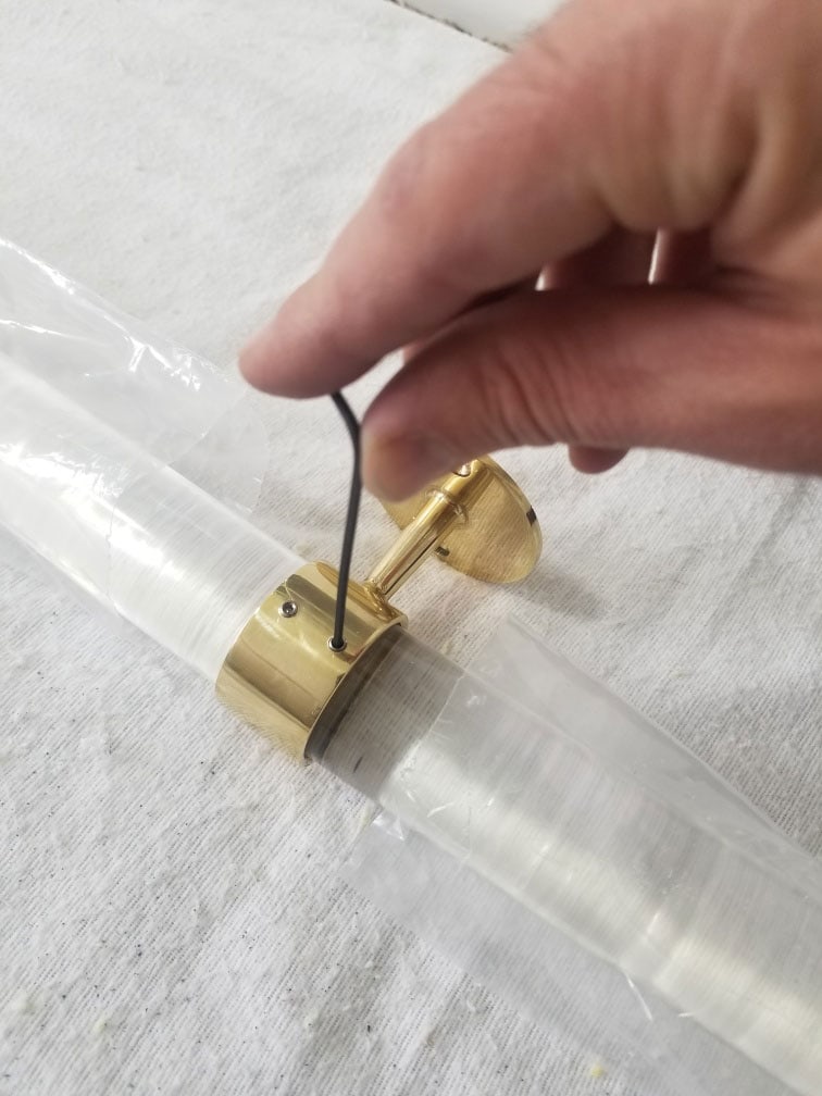 how to set a set screw in acrylic curtain rods