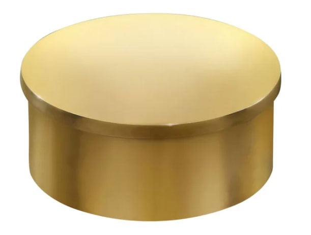 brass inset cap for curtain rods