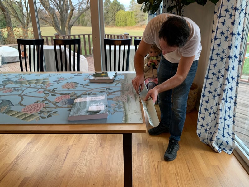 how to mount a diy chinoiserie panel by yourself