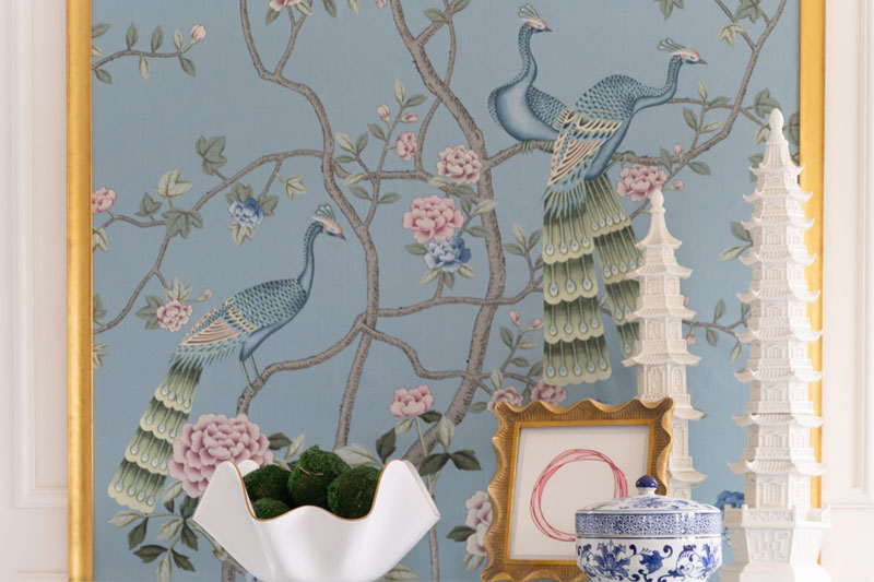 diy chinoiserie panels and frame