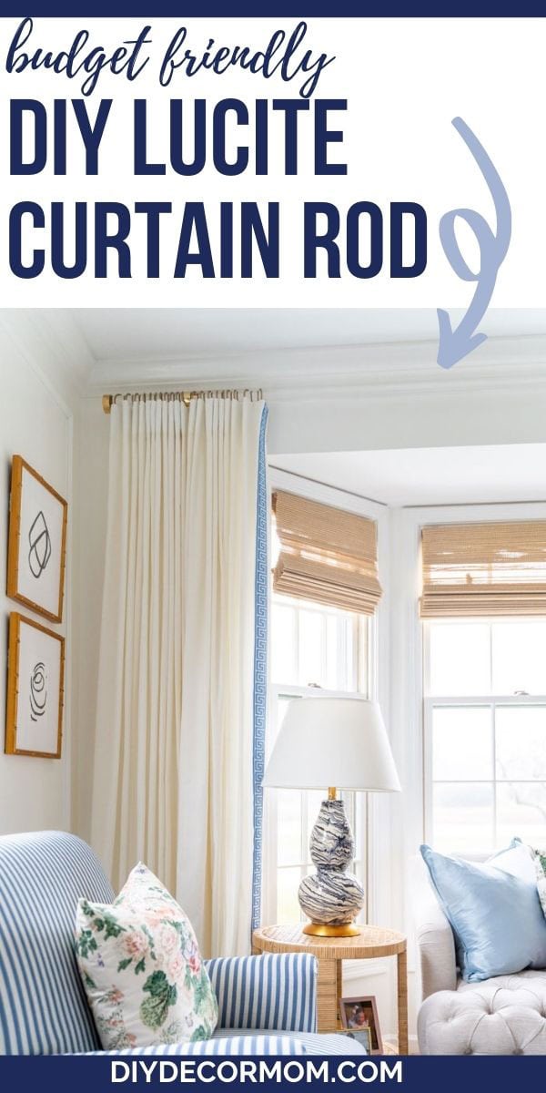 how to make an acrylic curtain rod