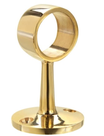 solid brass posts for curtain rods